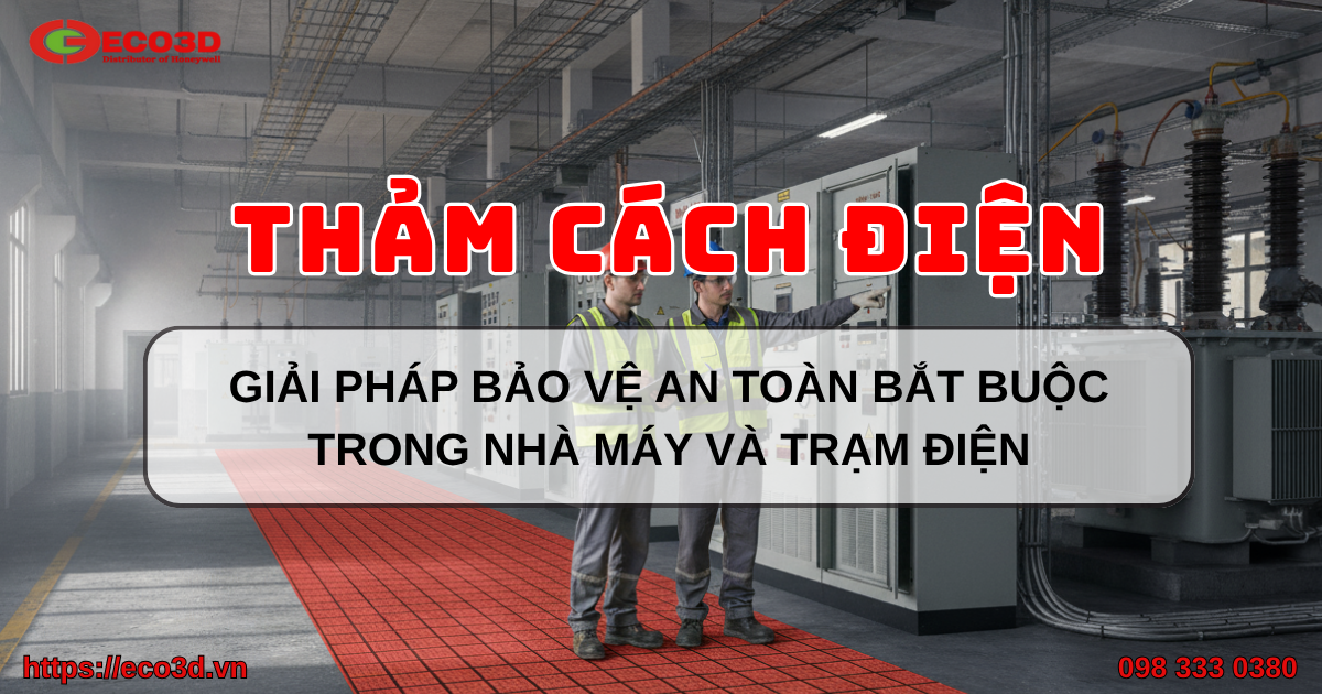 Thảm cách điện giải pháp bảo vệ an toàn bắt buộc trong nhà máy và trạm điện